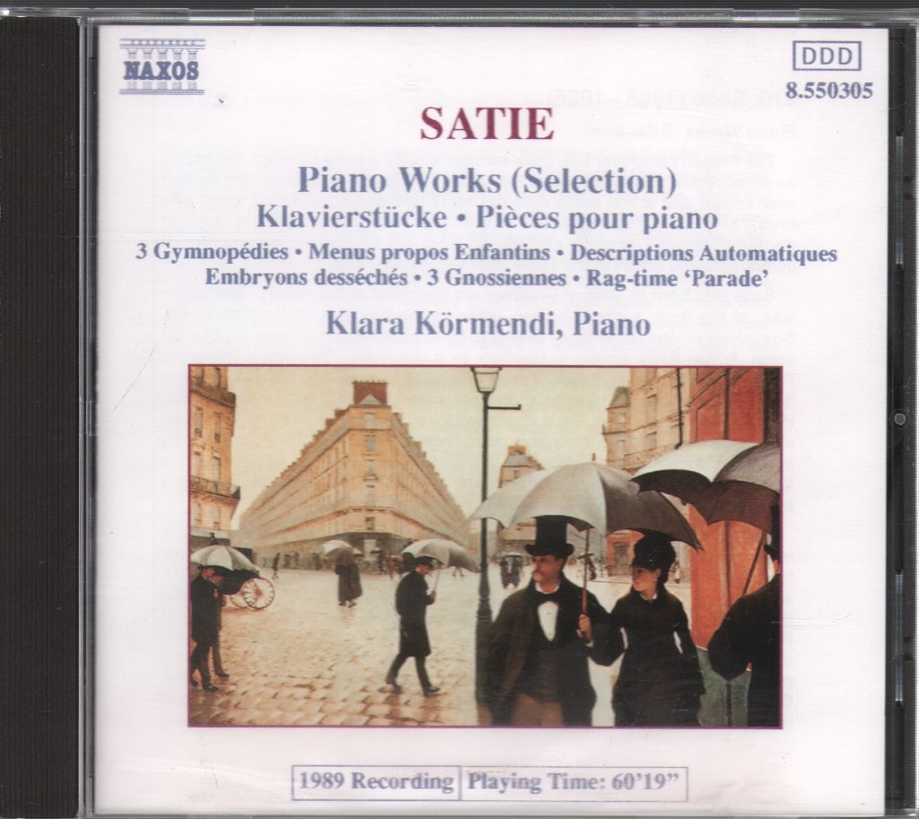 Erik Satie - Piano Works (Selection) - Cd