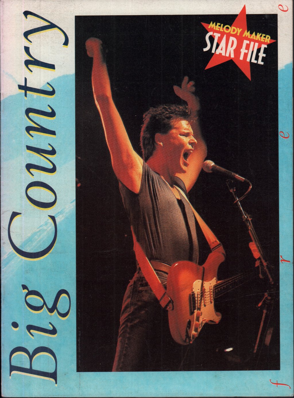 Big Country - melody maker star file - Magazine