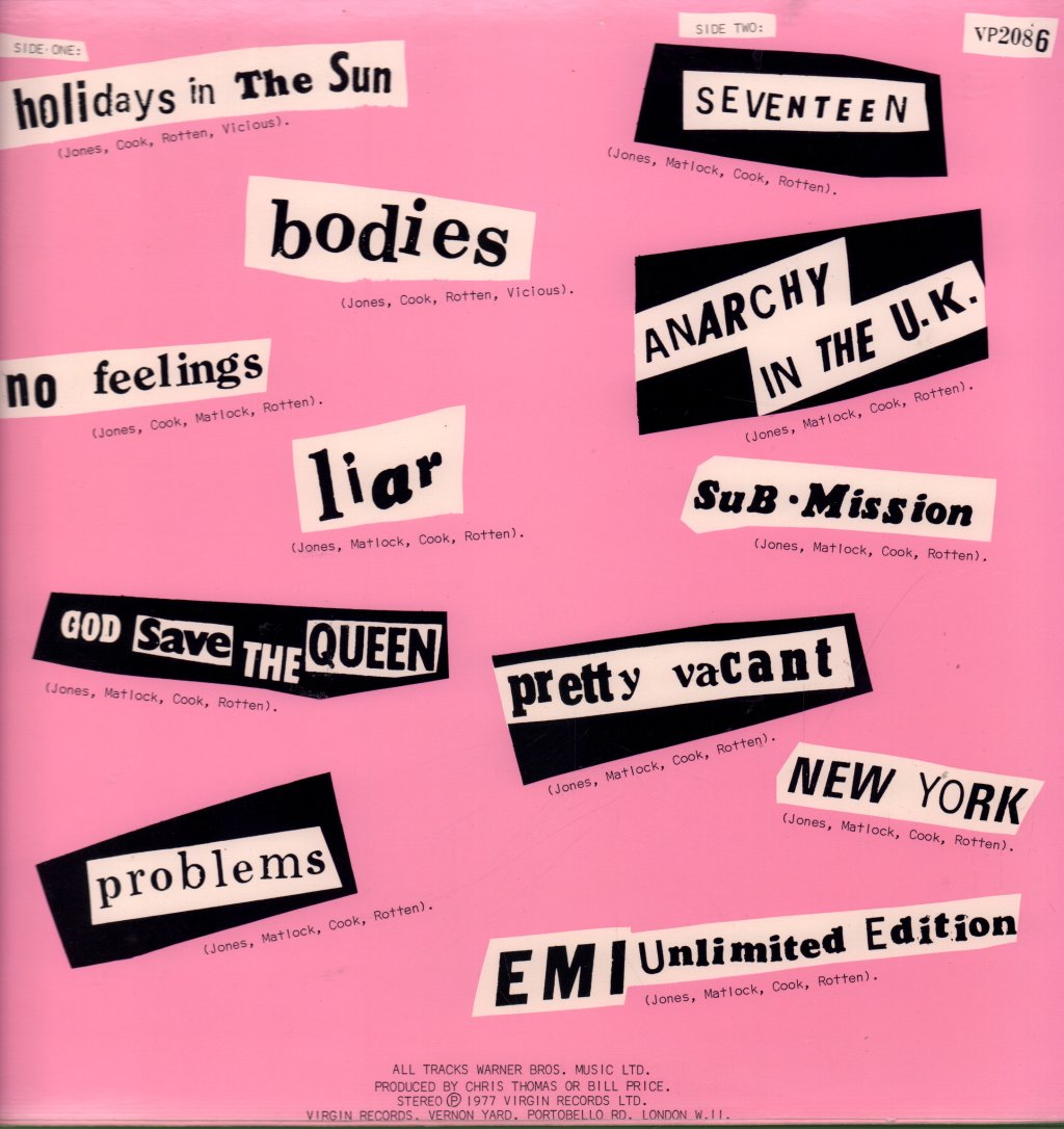 Sex Pistols - Never Mind The Bollocks Here's The Sex Pistols - Lp