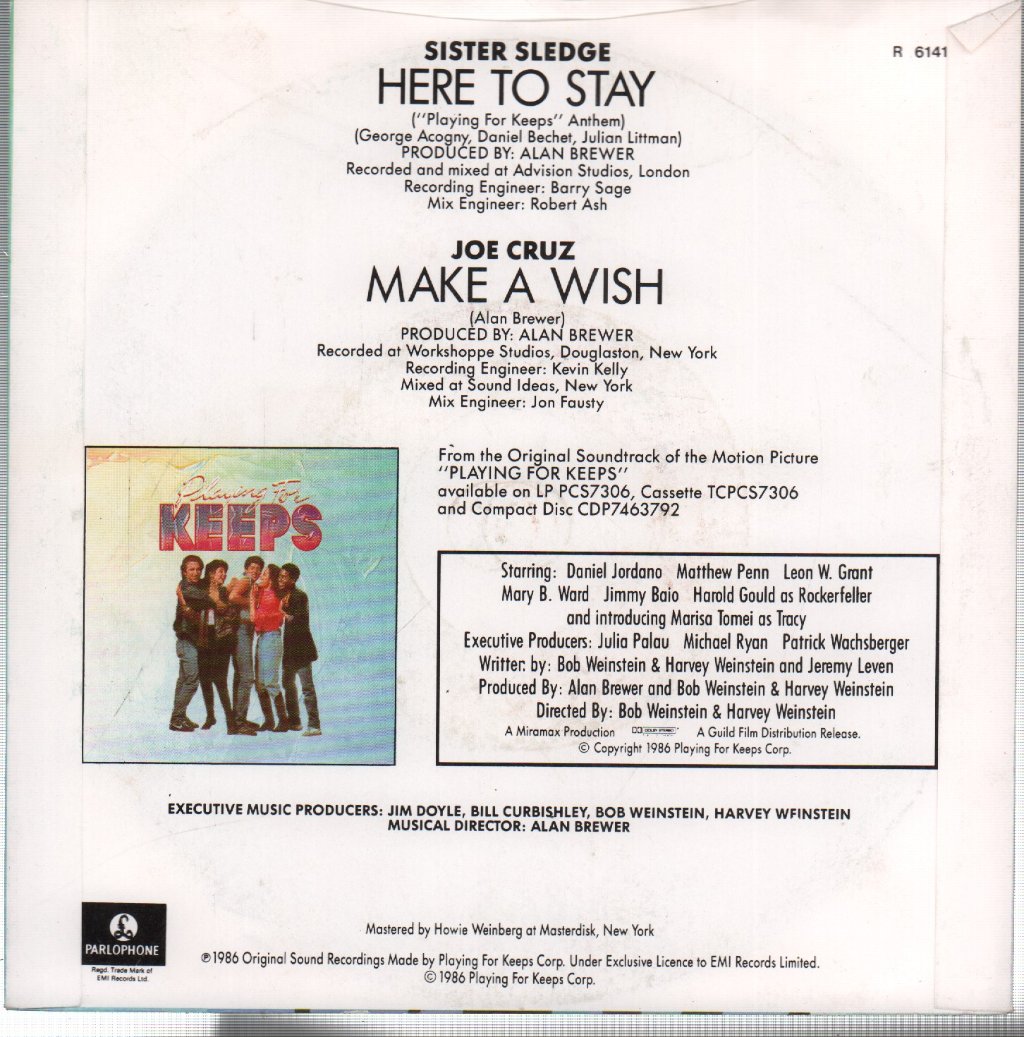 Sister Sledge - Here To Stay - 7 Inch