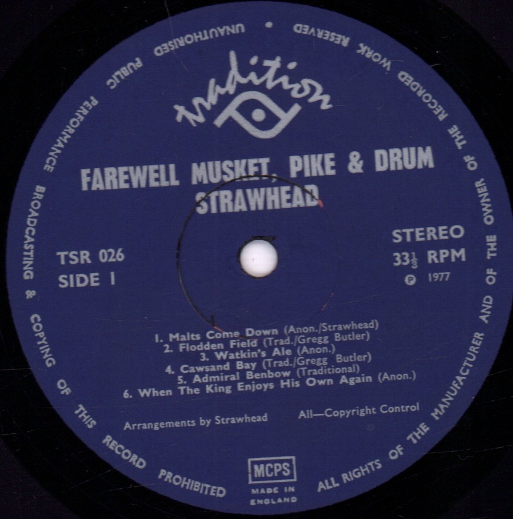 Strawhead - Farewell Musket Pike And Drum - Lp