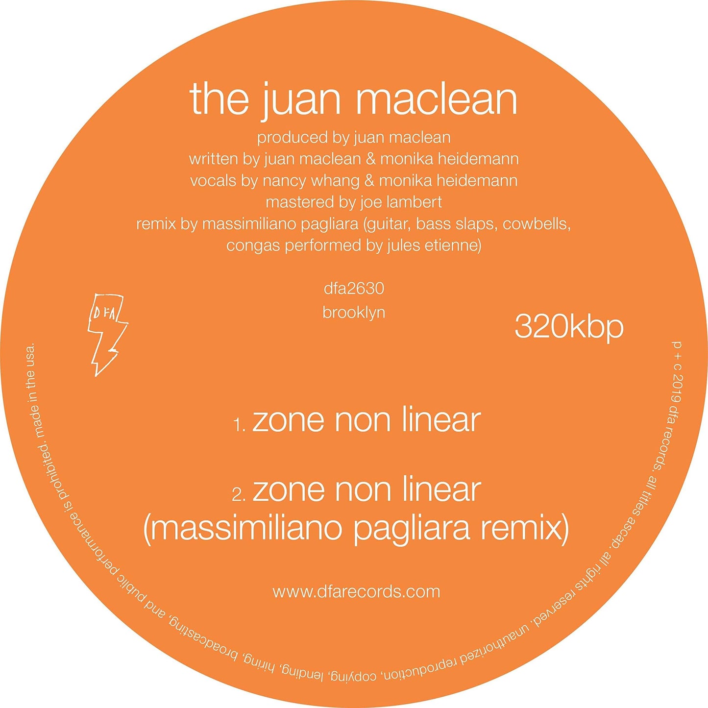Juan Maclean - What Do You Feel Free About - Lp