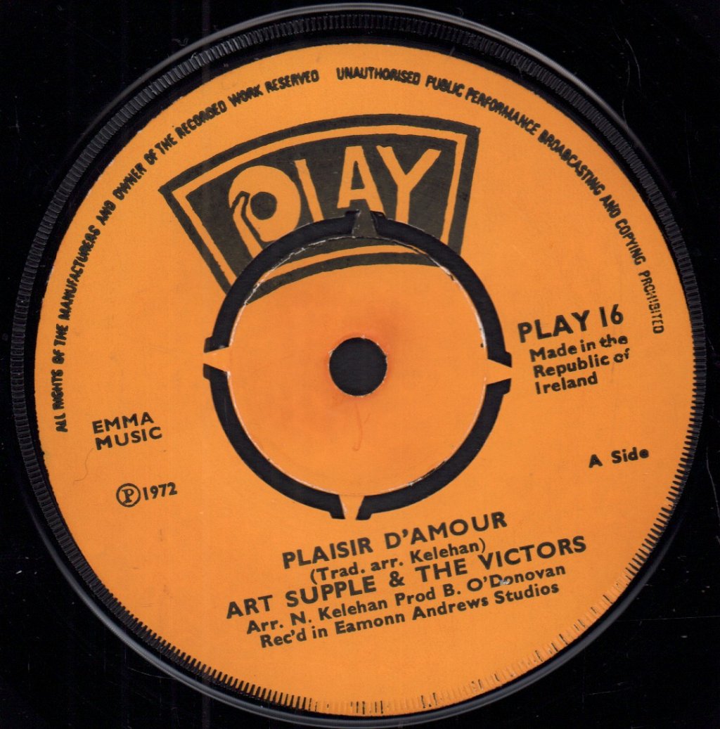 Art Supple & The Victors - Plaisir D'Amour - 7 Inch