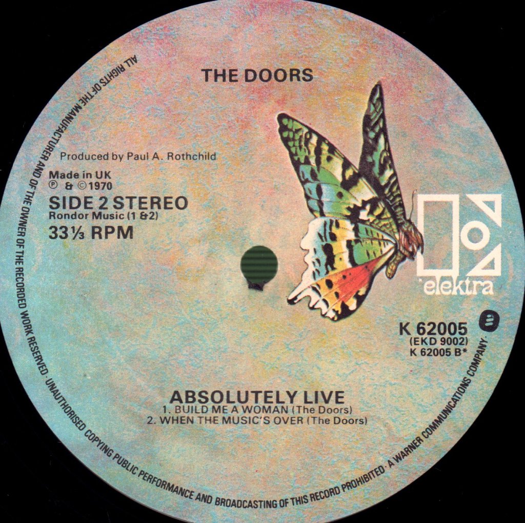 Doors - Absolutely Live - Double Lp