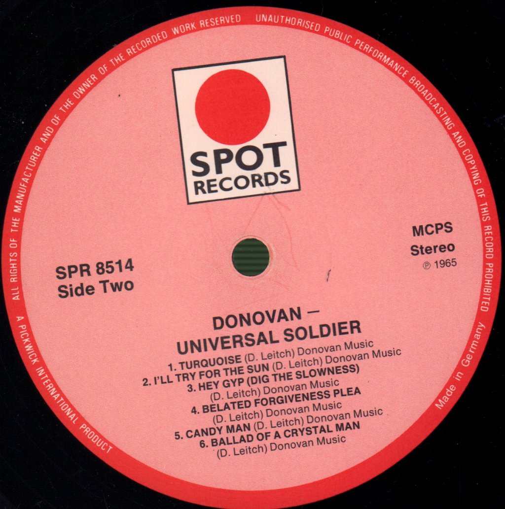 Donovan - Universal Soldier - Lp