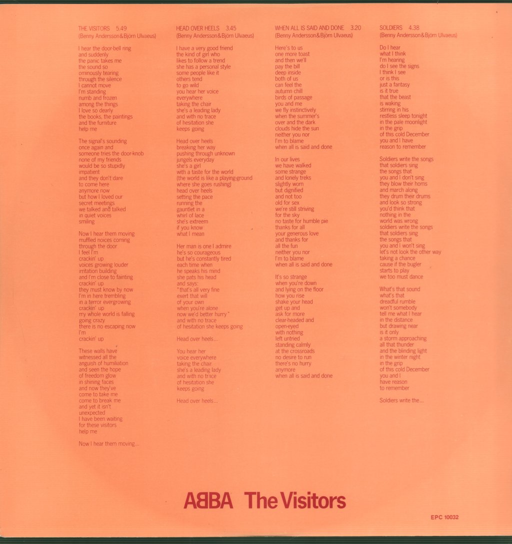 ABBA - Visitors - Lp