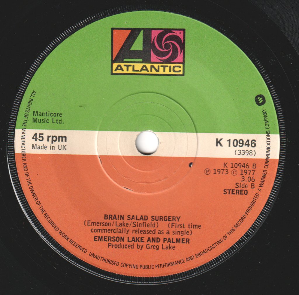 Emerson Lake And Palmer - Fanfare For The Common Man - 7 Inch