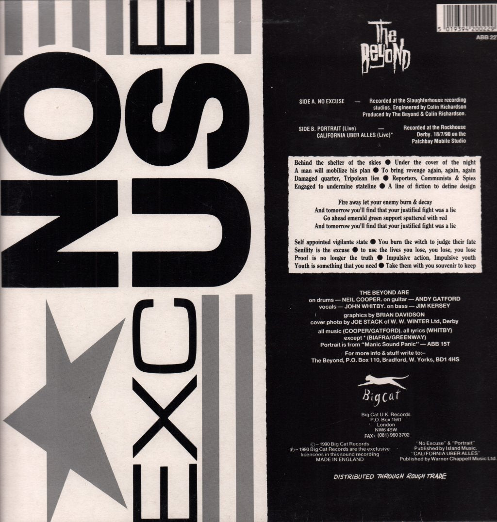 Beyond (Rock) - No Excuse - 12 Inch