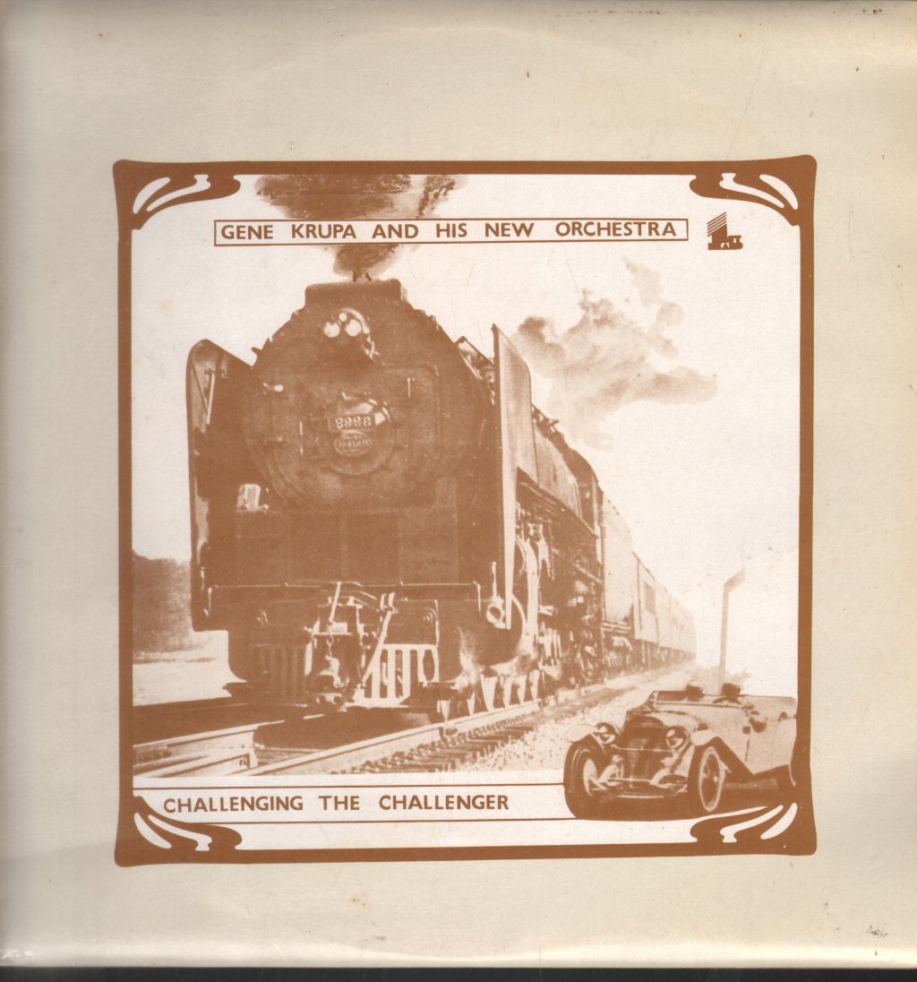 Gene Krupa And His New Orchestra - Challenging The Challenger - Lp