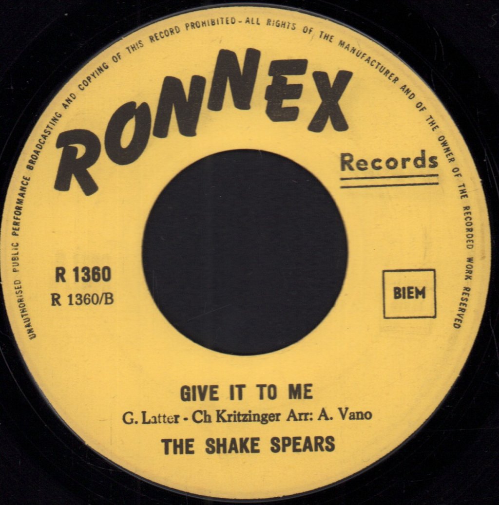 Shake Spears - Shake Spear - 7 Inch