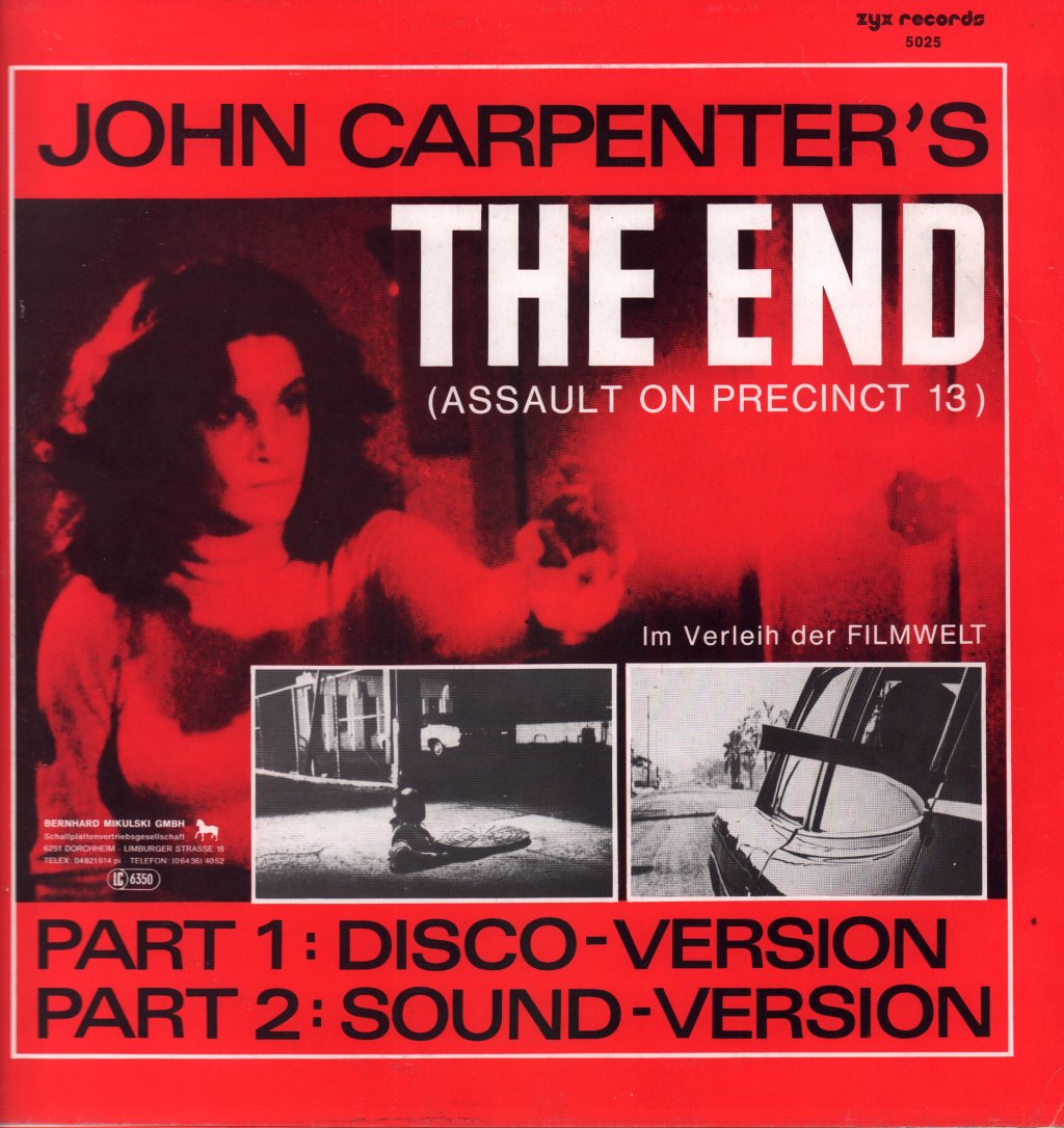 Splash Band - John Carpenter's The End (Assault On Precinct 13) (New Scratch-Mix) - 12 Inch