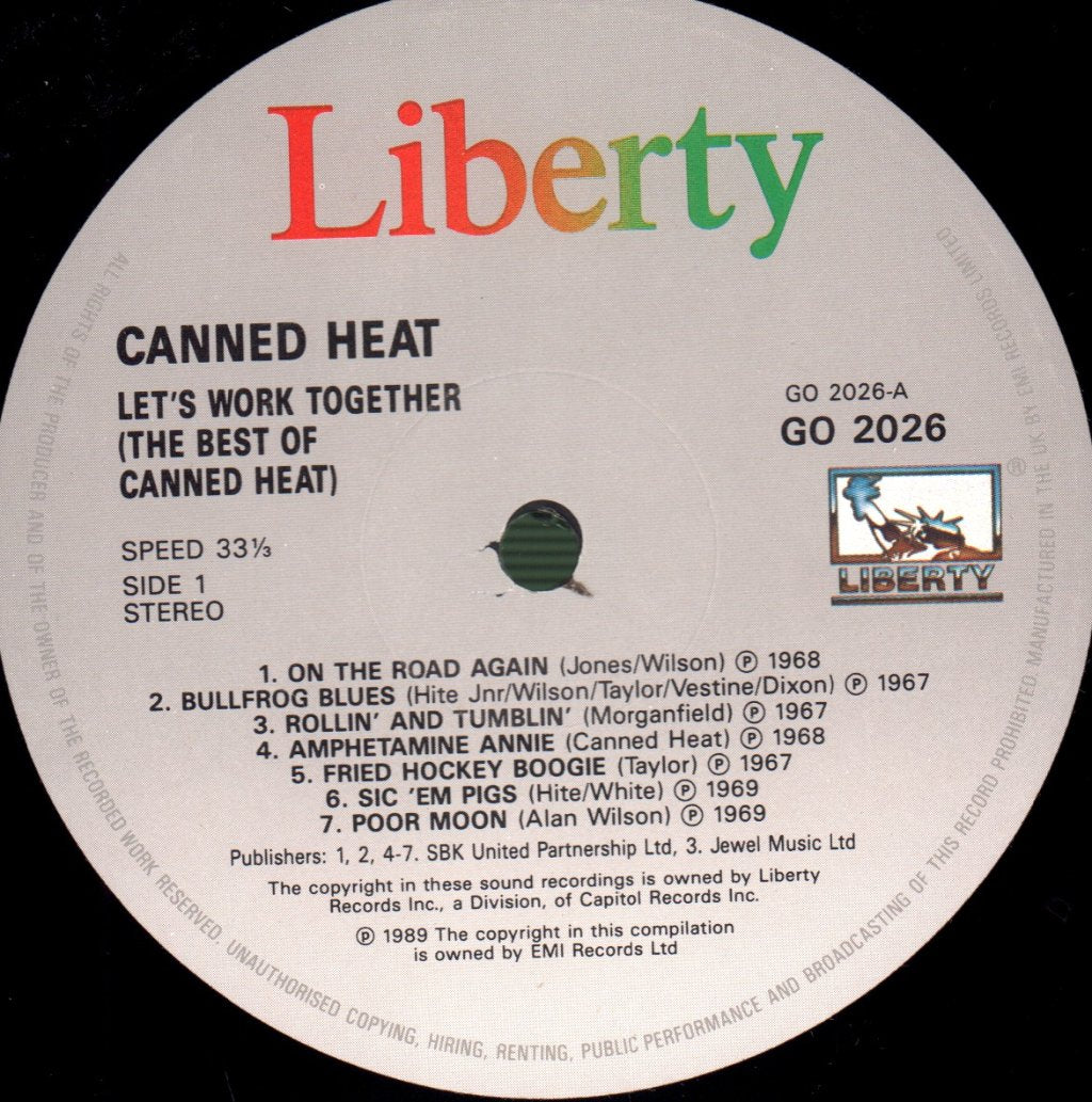 Canned Heat - Let's Work Together (Best Of) - Lp