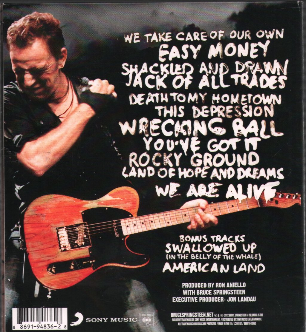 Bruce Springsteen - Wrecking Ball - Cd