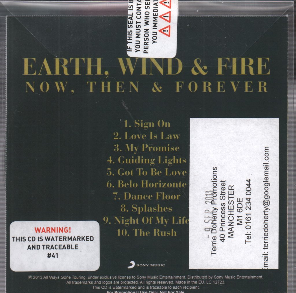 Earth Wind And Fire - Now, Then & Forever - Cdr