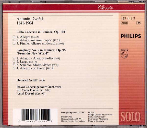 Royal Concertgebouw Orchestra, Sir Colin Davis, Antal Dorati - Dvořák - Cello Concerto - "New World" Symphony - Cd