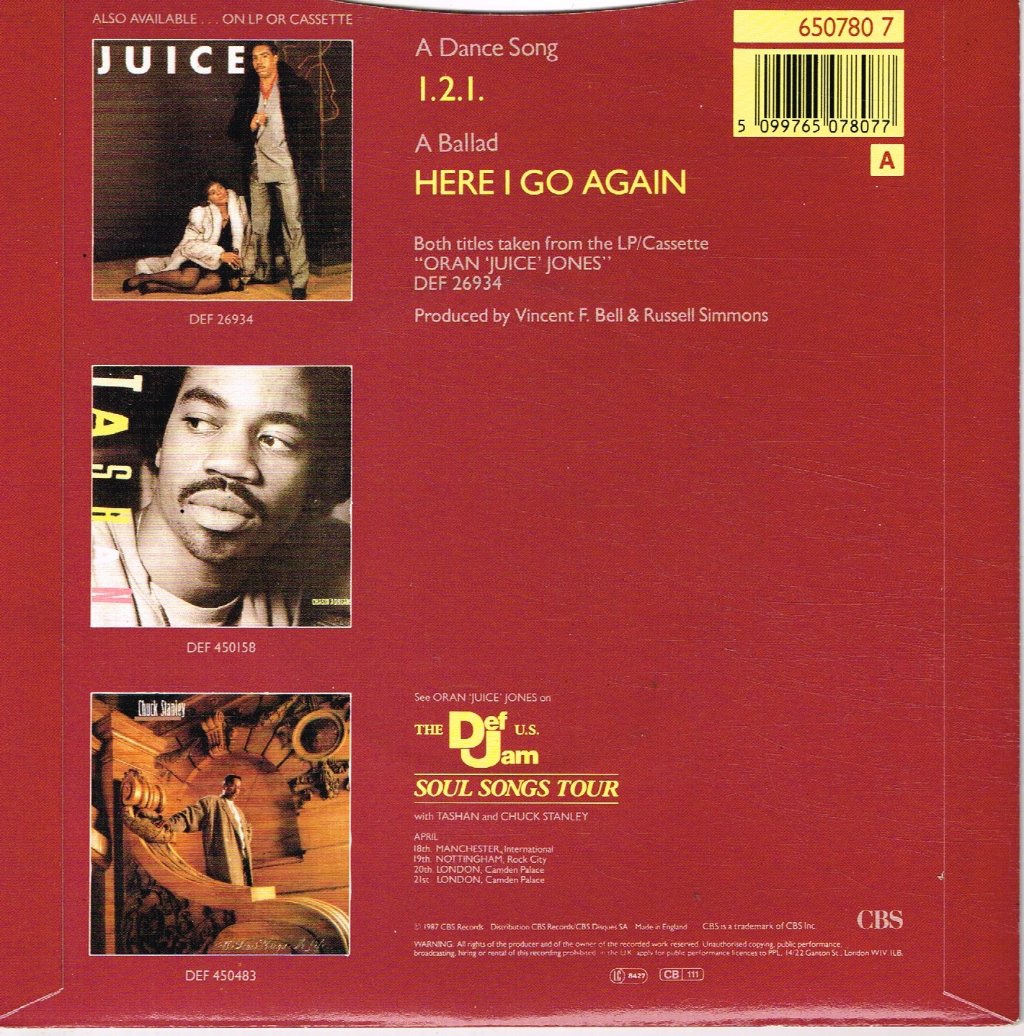 Oran Juice Jones - 1 2 1 - 7 Inch