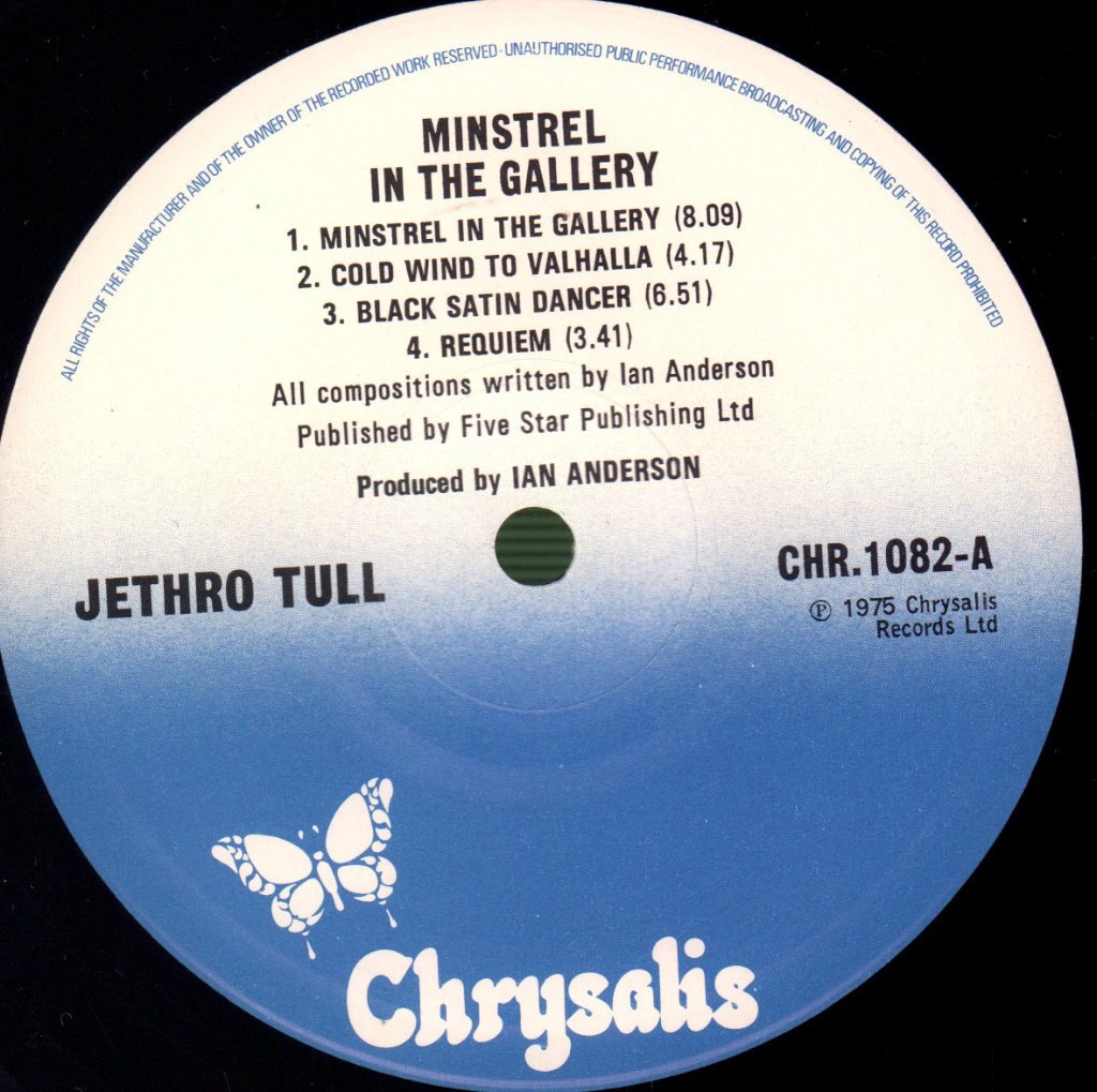 Jethro Tull - Minstrel In The Gallery - Lp