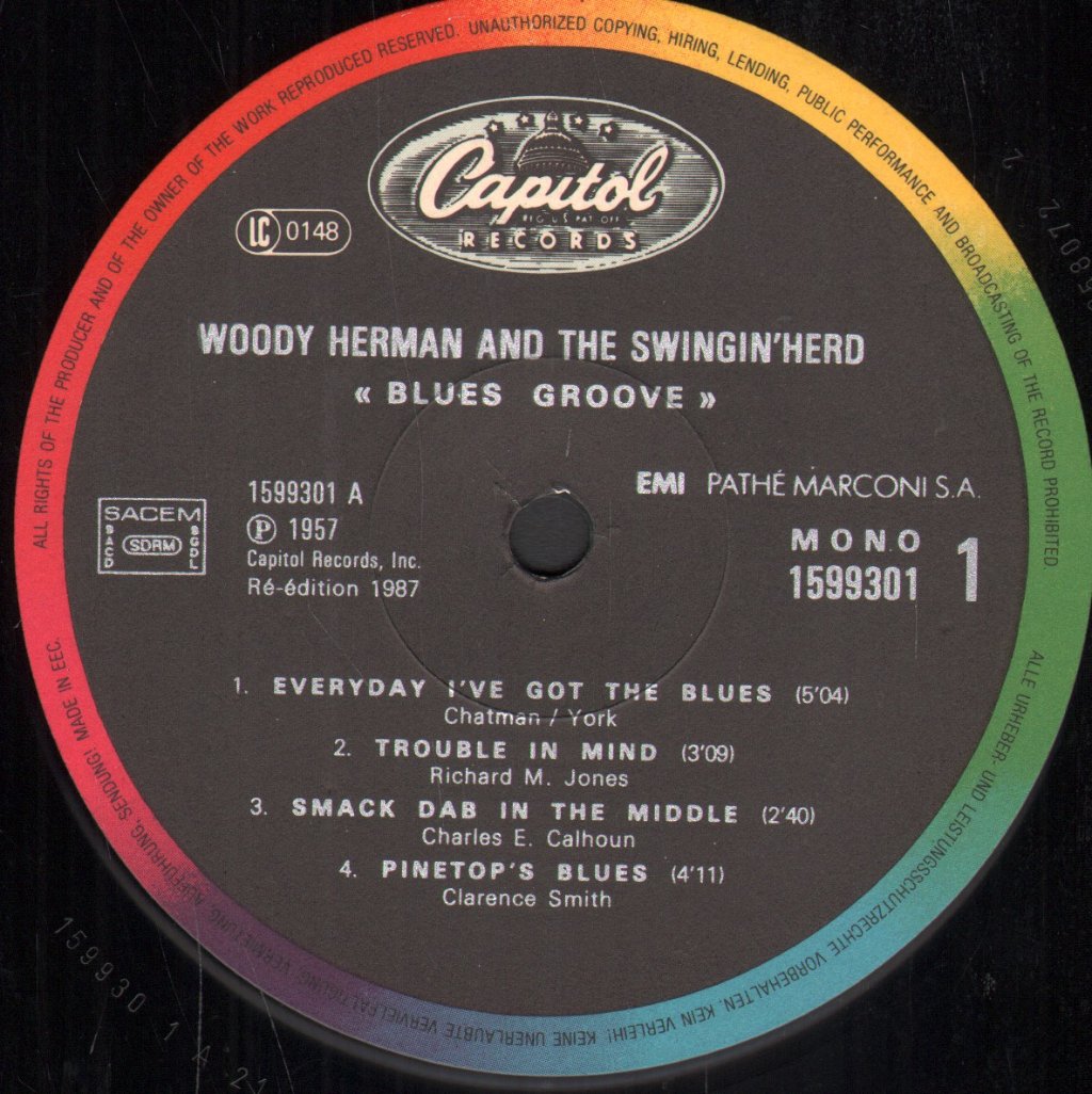 Woody Herman and the Swingin' Herd - Blues Groove - Lp
