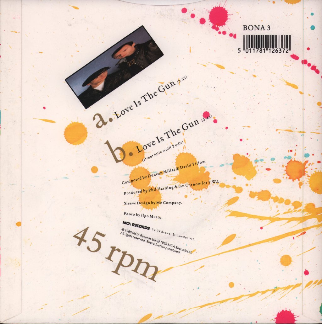 Blue Mercedes - Love Is The Gun - 7 Inch