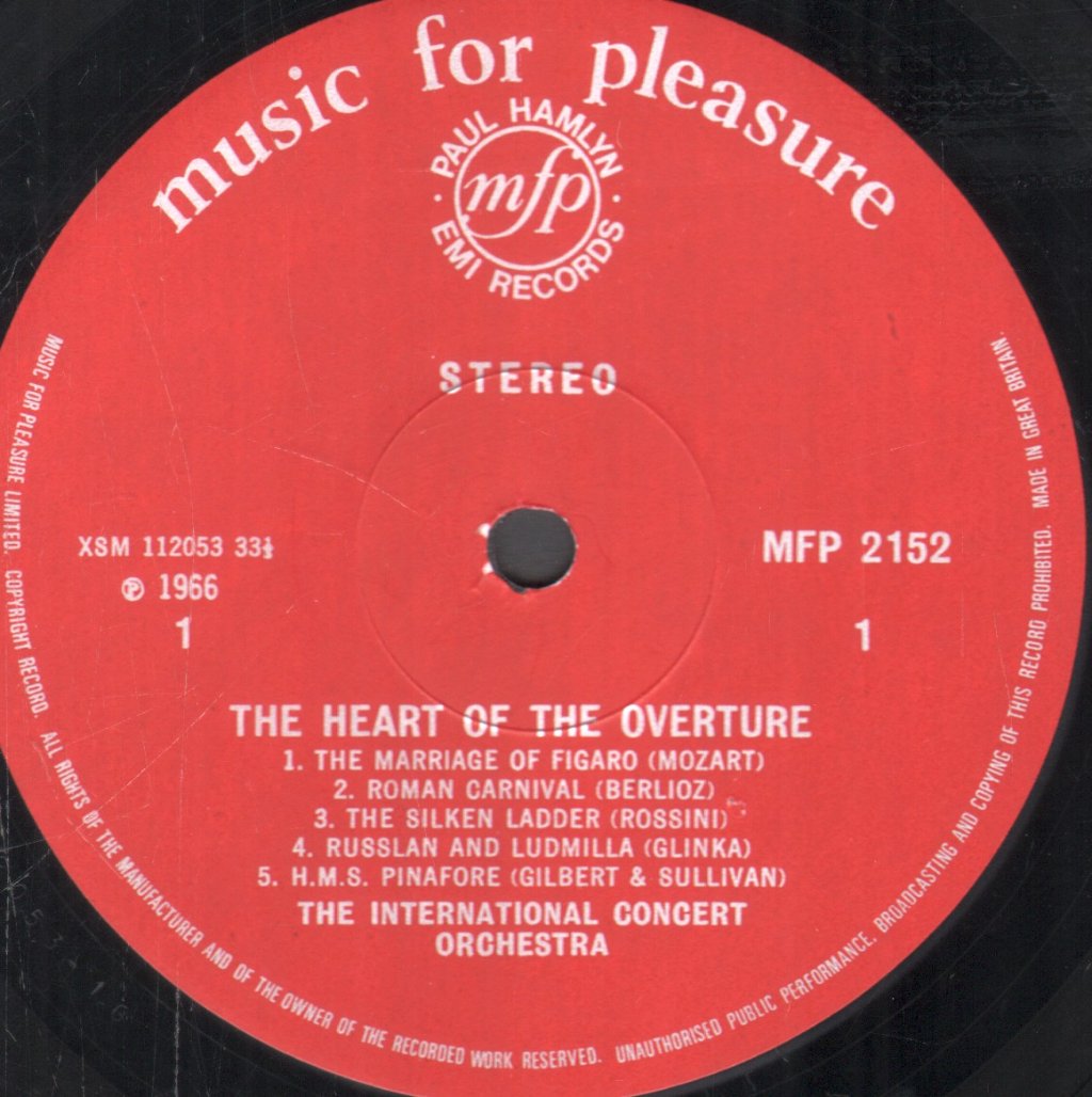 International Concert Orchestra - Heart Of The Overture - Lp