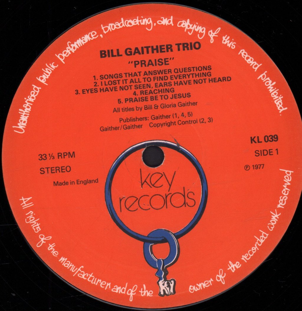 Bill Gaither Trio - Praise - Lp