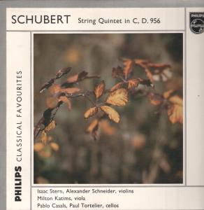 Isaac Stern / Alexander Schneider / Pablo Casals - Schubert - String Quintet In C, D.956 - Lp