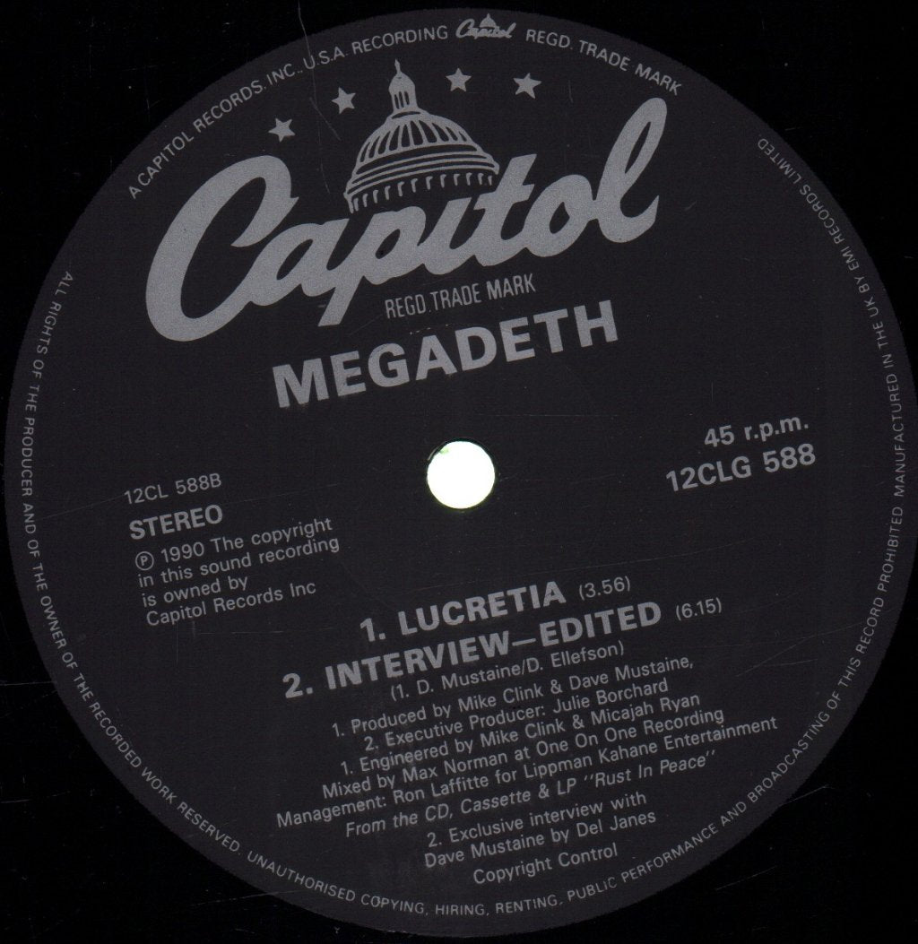 Megadeth - Holy Wars - 12 Inch