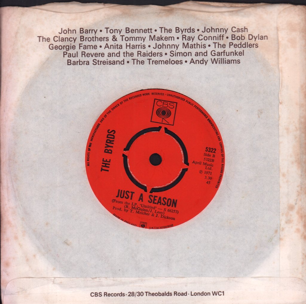 Byrds - Chestnut Mare - 7 Inch