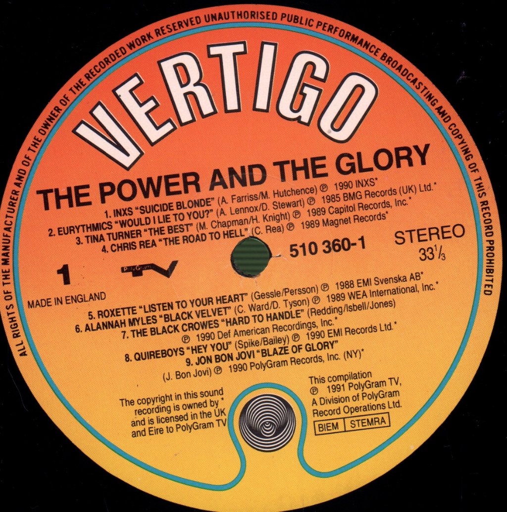Various Artists - Power And The Glory (Compilation) - Lp