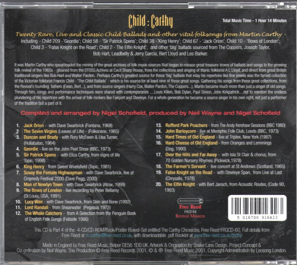 Martin Carthy - Carthy Chronicles - Cd Set