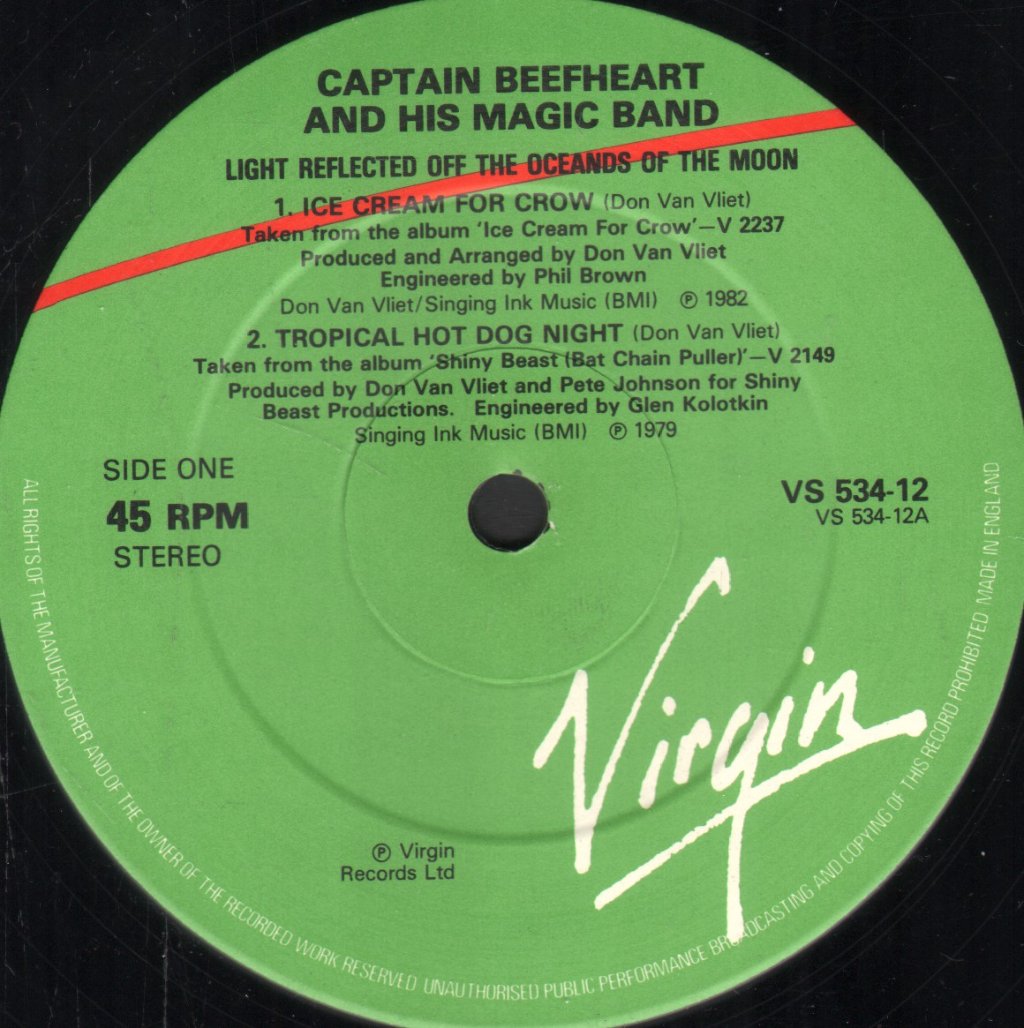 Captain Beefheart And The Magic Band - Light Reflected Off The Oceands Of The Moon - 12 Inch