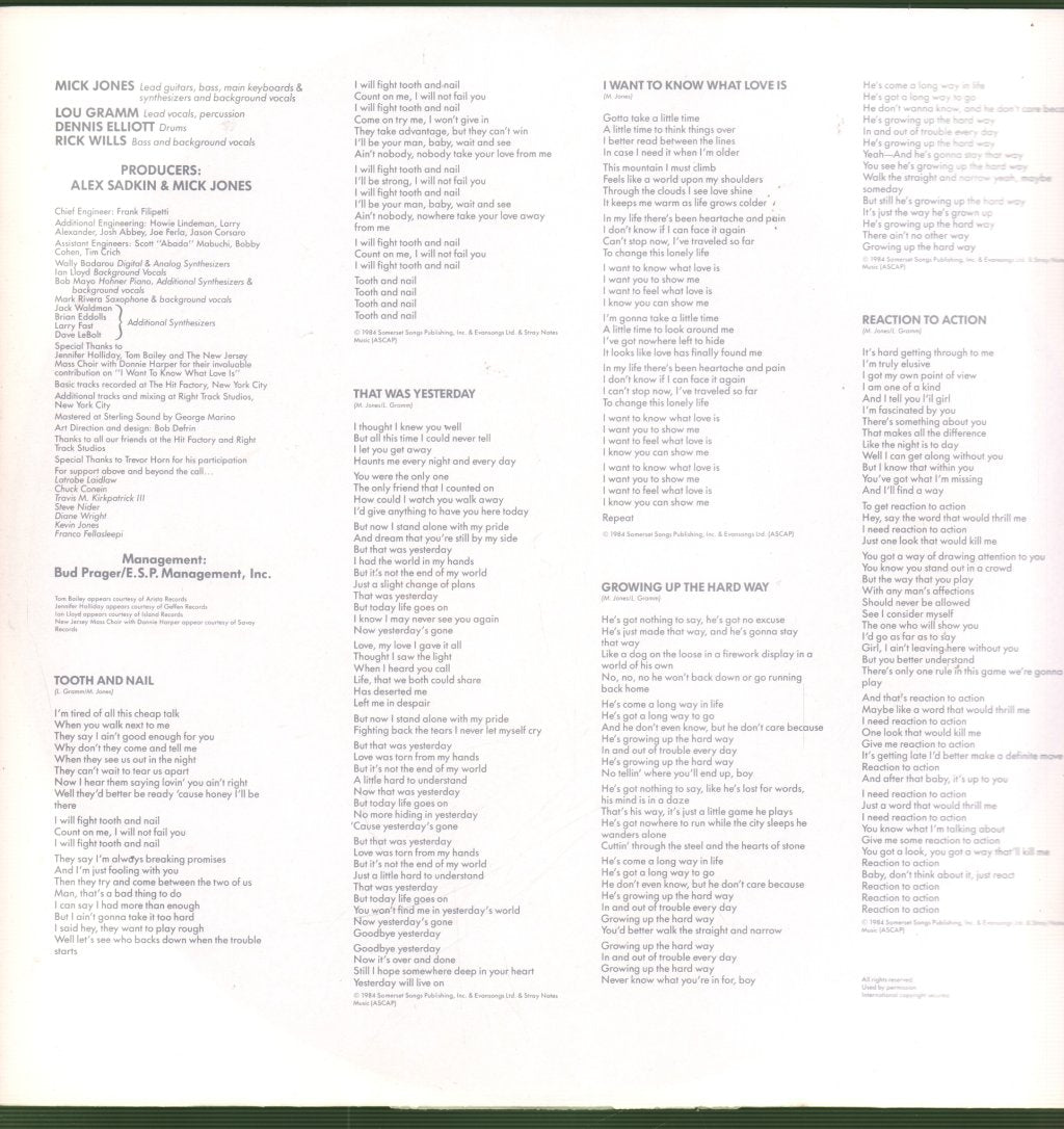 Foreigner - Agent Provocateur - Lp