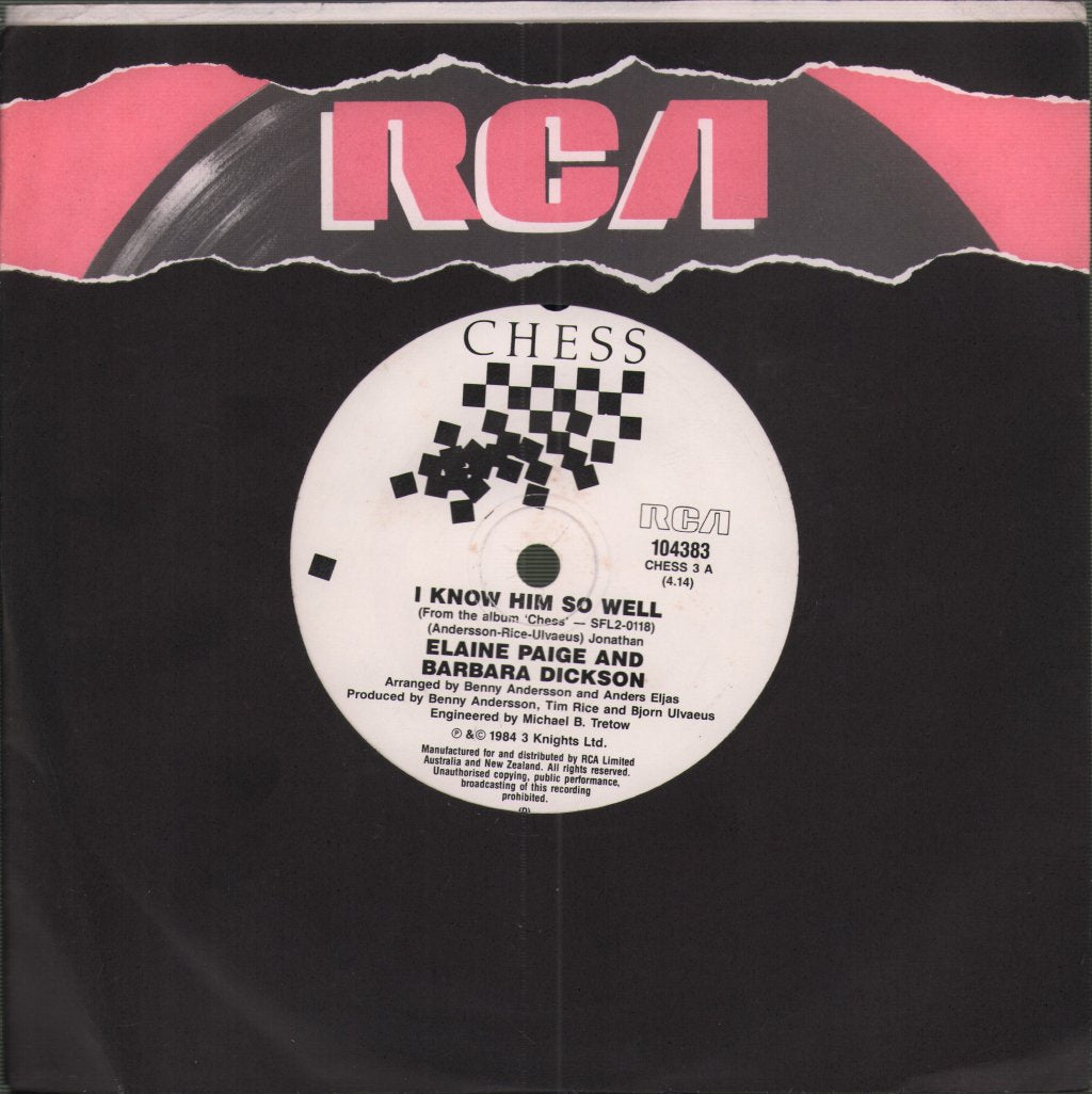 Elaine Paige And Barbara Dickson - I Know Him So Well - 7 Inch