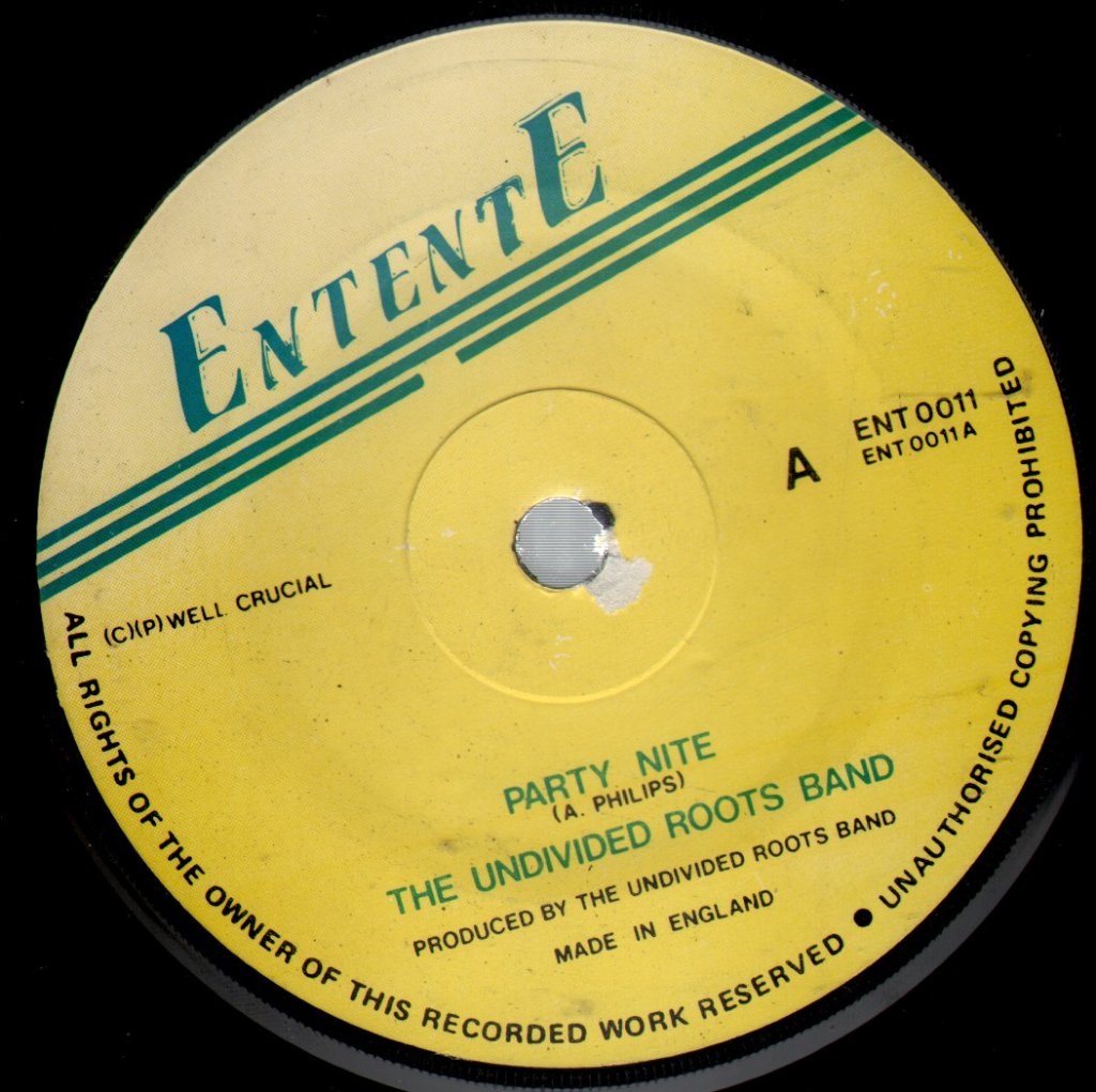 Undivided Roots Band - Party Nite - 7 Inch