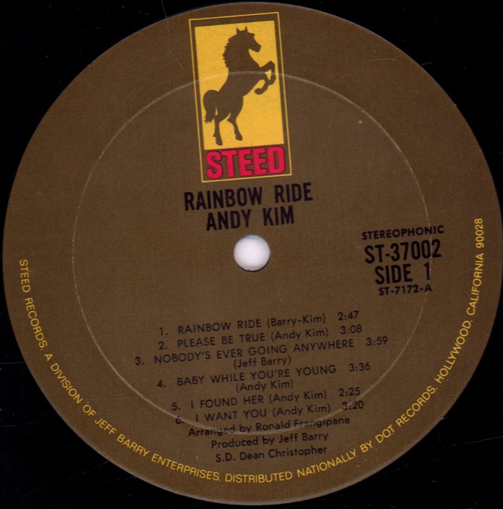 Andy Kim - Rainbow Ride - Lp