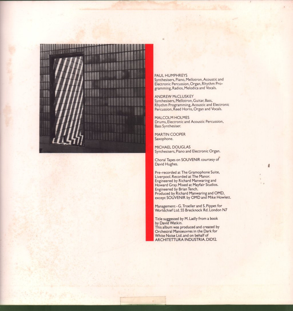 OMD - Architecture And Morality - Lp