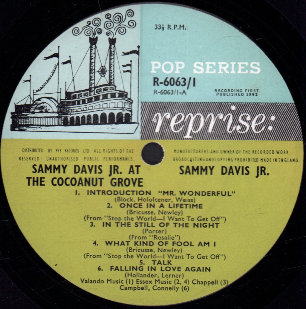 Sammy Davis Jr - At The Cocoanut Grove - Double Lp