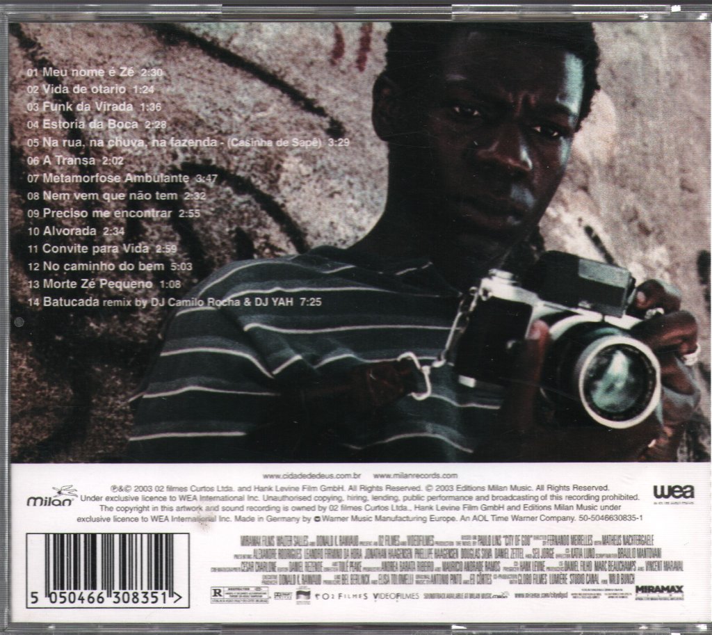 City Of God - Original Motion Picture Soundtrack - Cd