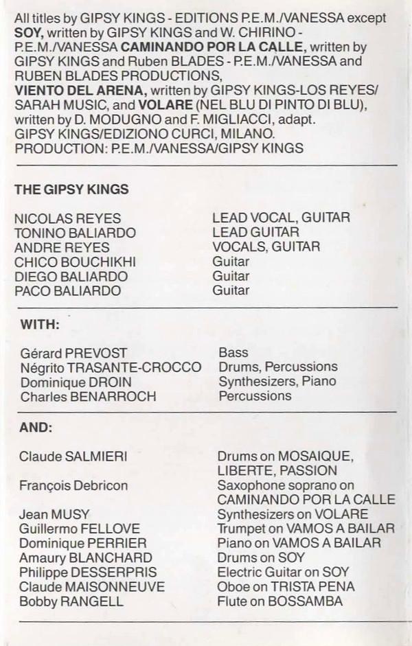Gipsy Kings - Mosaique - Cassette