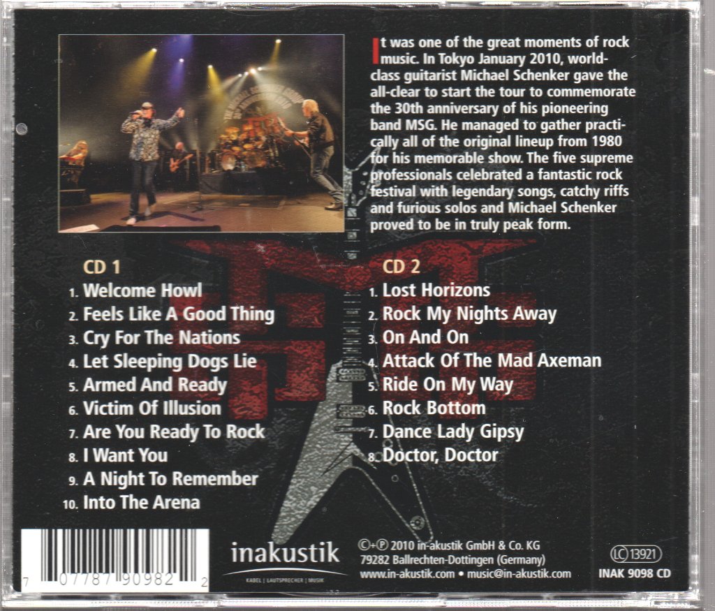 Michael Schenker Group - 30th Anniversary Concert - Live In Tokyo - Double Cd