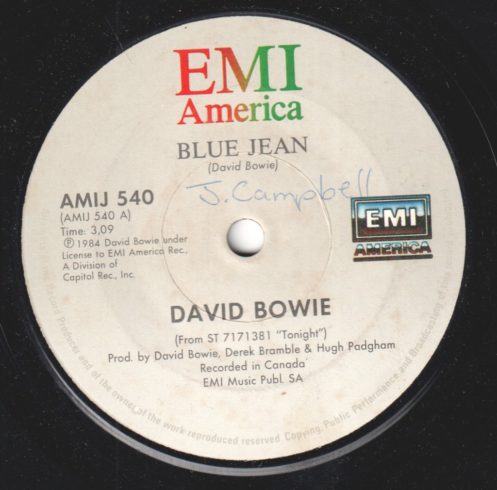 David Bowie - Blue Jean - 7 Inch