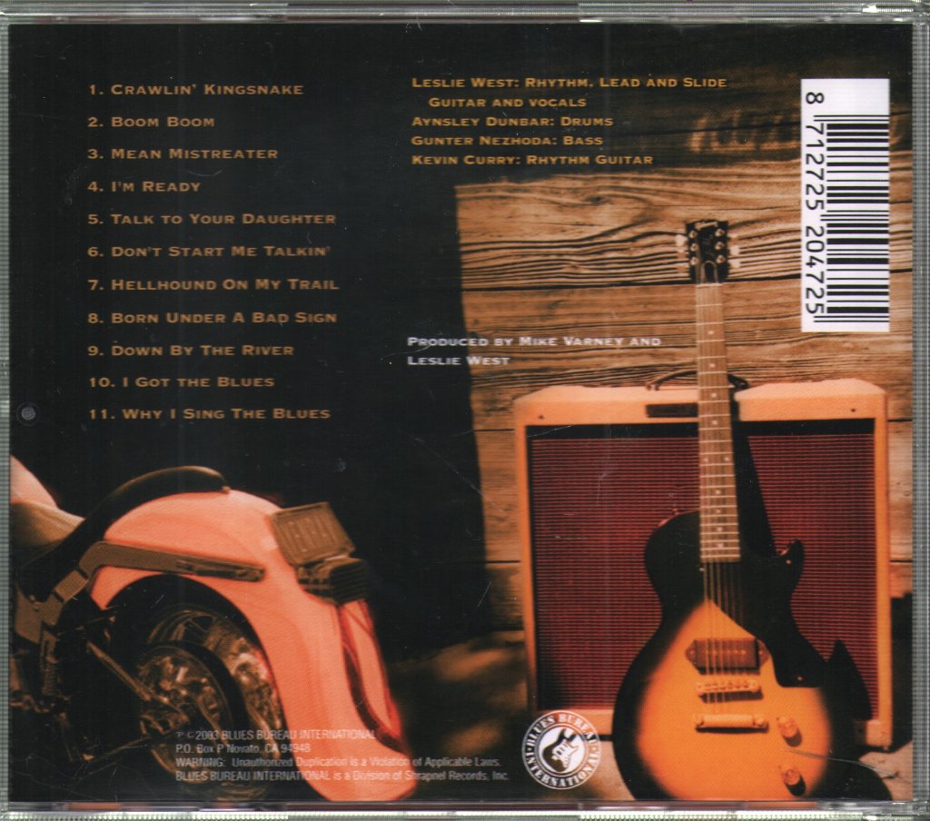 Leslie West - Blues To Die For - Cd
