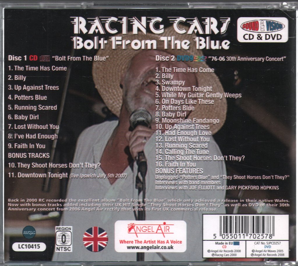 Racing Cars - Bolt From The Blue - Cd/Dvd