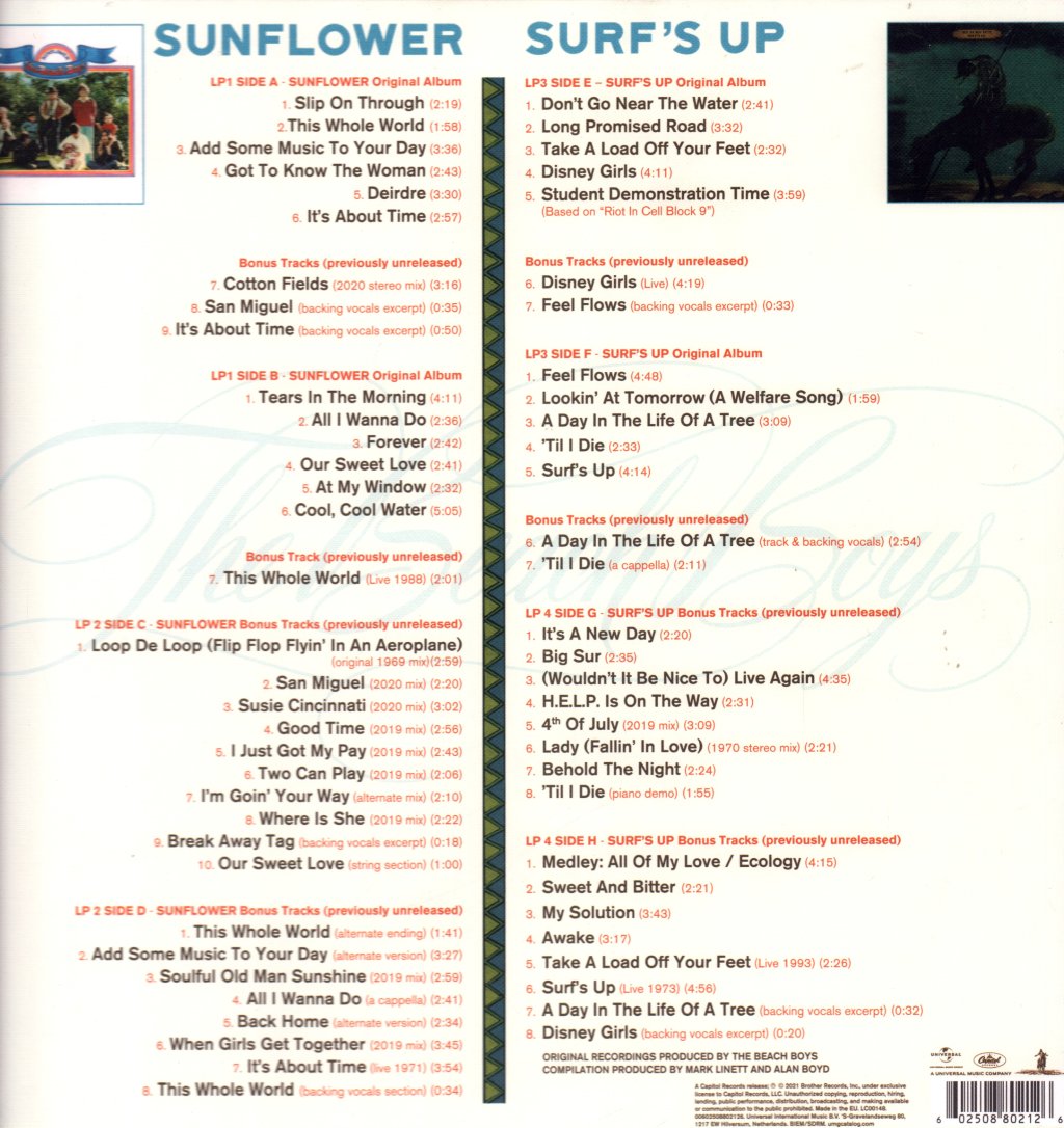 Beach Boys - Feel Flows (The Sunflower & Surf's Up Sessions 1969-1971) - Lp Set