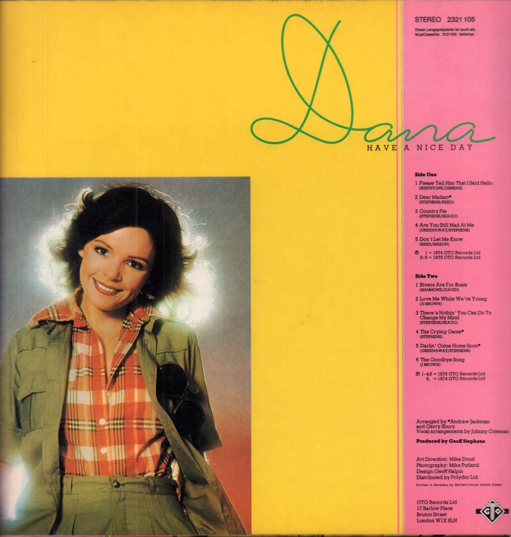 Dana - Have A Nice Day - Lp