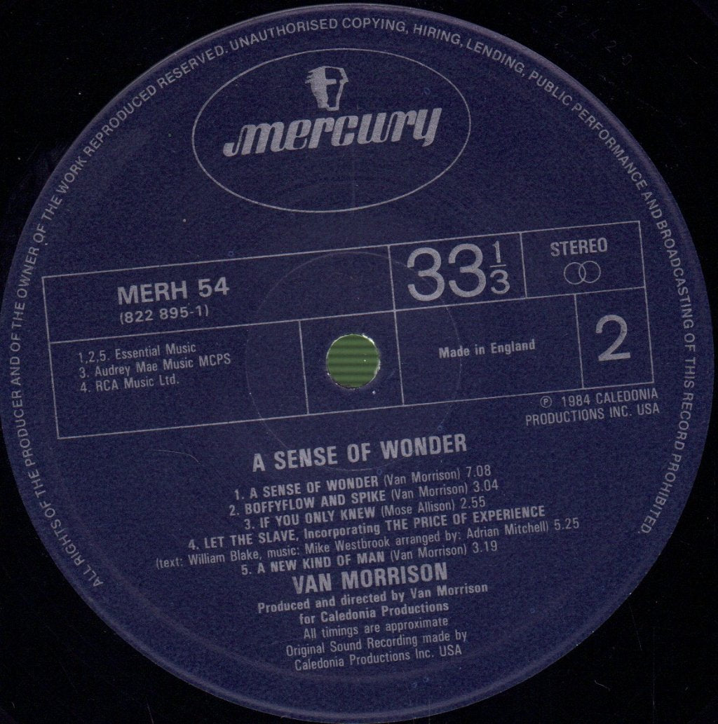 Van Morrison - A Sense Of Wonder - Lp