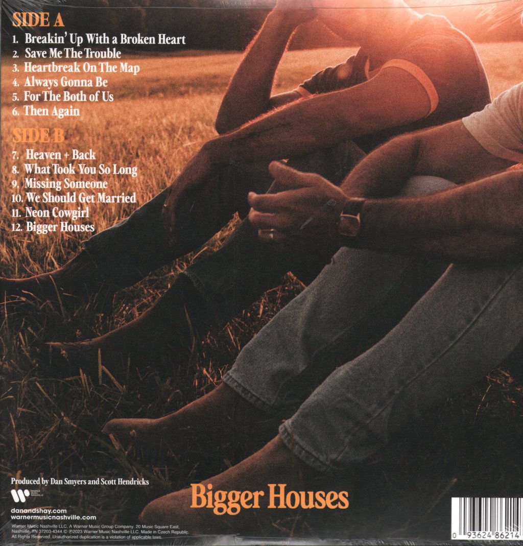 Dan and Shay - Bigger Houses - Lp