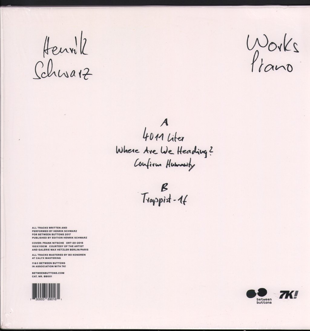Henrik Schwarz - Works Piano - 12 Inch