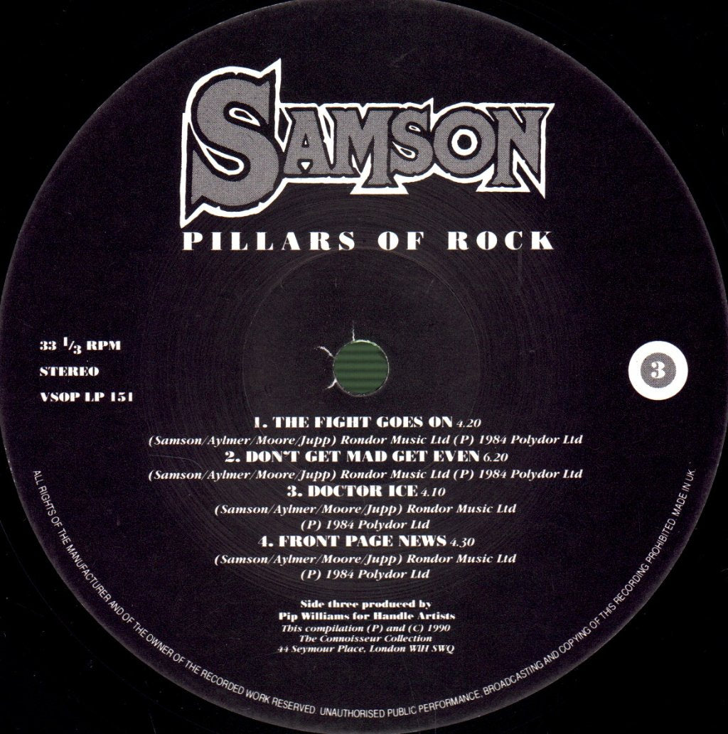 Samson (Nwobhm/Metal Group) - Pillars Of Rock - Double Lp