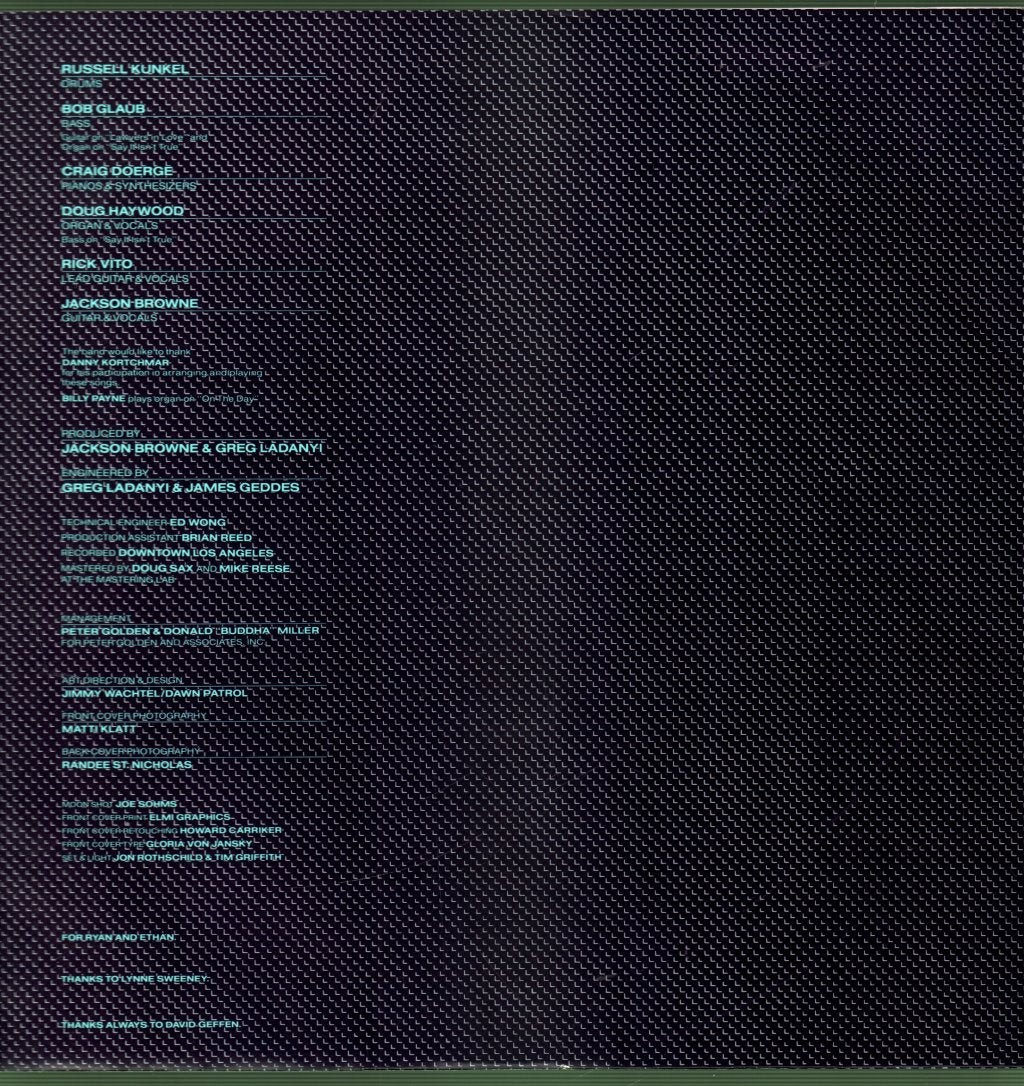 Jackson Browne - Lawyers In Love - Lp